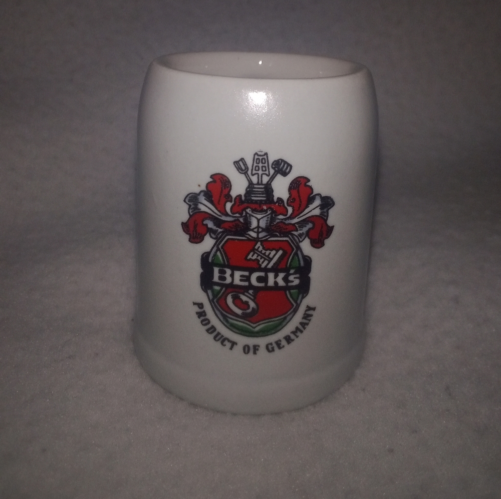 Beck's Mini Mug Shot Glass Product Of Germany